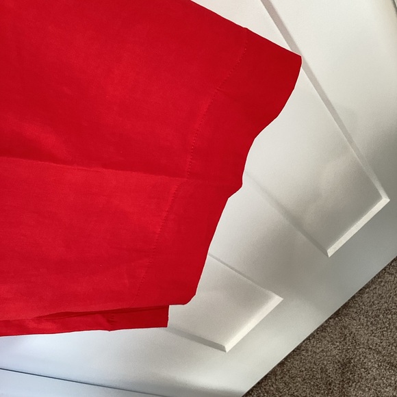 Anthropologie COLETTE Cropped Wide-Leg Pants Maeve Magic Fabric 16W Red NWT - Picture 9 of 15